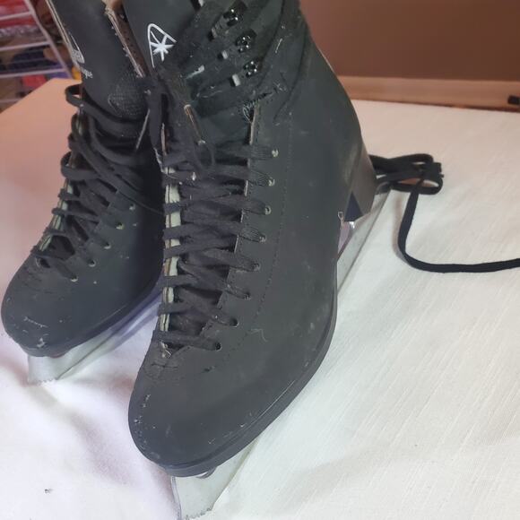 Jackson Mystique Mens Size 7 Figure Skates Black w/ Mark II Blades Ice Skating main image 6